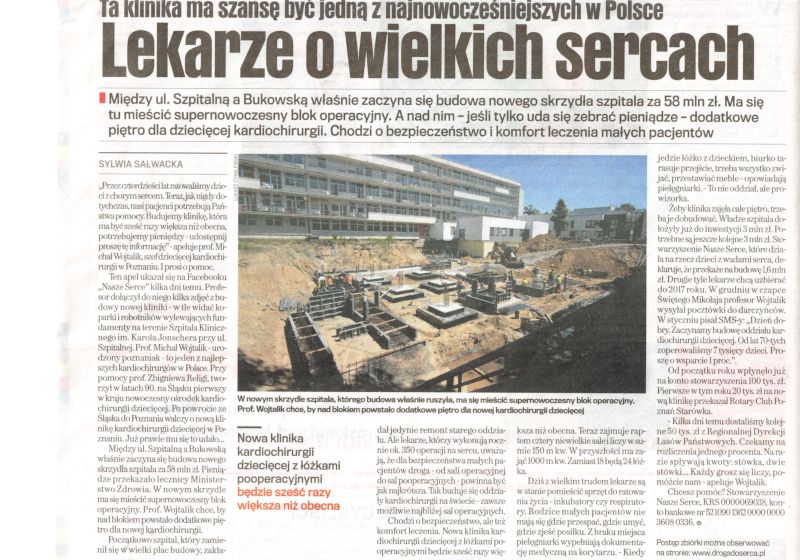 gazeta lekarze o wielkich sercach